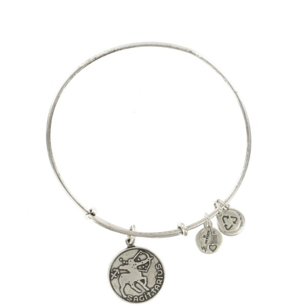 new • alex and ani sagittarius charm bangle